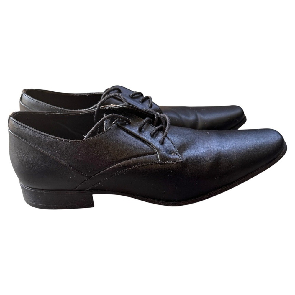 Calvin‎ Klein Mens Dress Shoes Lace Up Black Pointed Toe Formal size 10.5